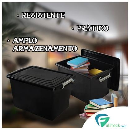 kit 2 Caixa organizadora multiuso 56 Litros C/ Trava - Arqplast Imagem de kit 2 Caixa organizadora multiuso 56 Litros C/ Trava