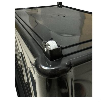 Imagem de Kit 2 Caixa Organizadora Preta 60L Com Rodas Agraplast