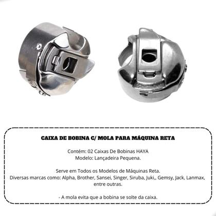 Imagem de Kit 2 Caixas De Bobina Para Máquina De Costura Industrial