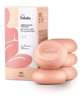 Imagem de Kit 2 caixas de sabonete Natura Tododia Alecrim e sálvia e Noz Peçã e Cacau total 10 Unidades