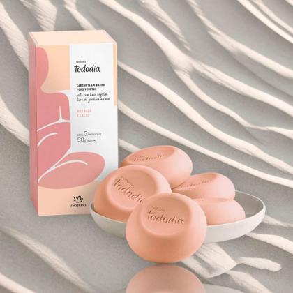 Imagem de Kit 2 caixas de sabonete Natura Tododia Alecrim e sálvia e Noz Peçã e Cacau total 10 Unidades