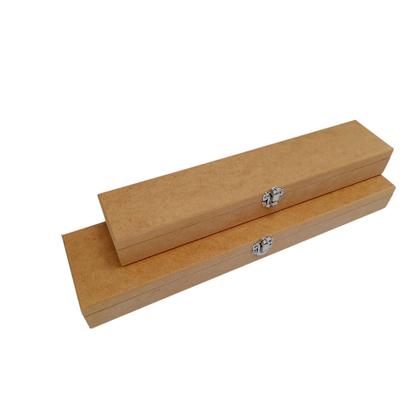 Imagem de Kit 2 Caixas Multiuso Com Fecho Mdf Cru Facas Agulhas Crochê