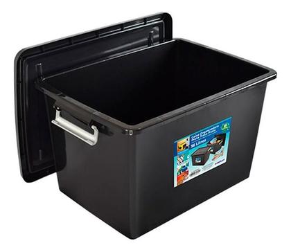 Kit 2 Caixas Organizadora Plástica 56l Com Tampa E Trava - Arqplast Imagem de Kit 2 Caixas Organizadora Plástica 56l Com Tampa E Trava