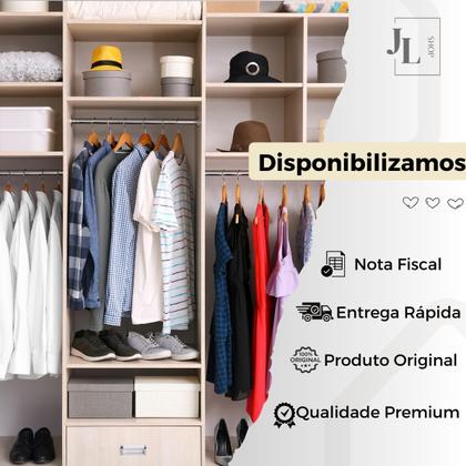 Imagem de Kit 2 Caixas Organizadoras Com Tampa Dobravel Clouset Guarda Roupa Escritório Pequena Linha Premium Luxo