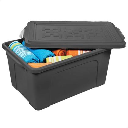 Imagem de Kit 2 Caixas Organizadoras Multiuso Container 70 Litros