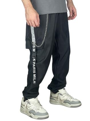 Imagem de Kit 2 Calça Gringa Estampada Modelo Trapper Corta Vento 100% poliester Jogger Corta Vento StreetWear