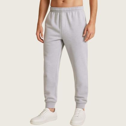 Imagem de Kit 2 Calça Jogger Masculina Moletom com Cós Elástico Conforto e Estilo Casual