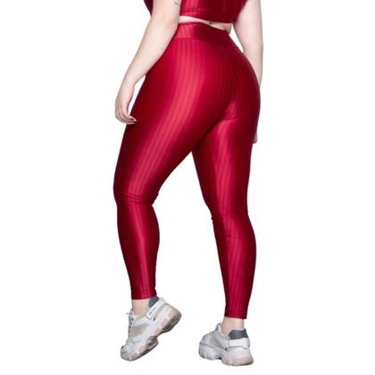 Imagem de KIT 2 Calça Legging Plus Size New Zig 3D WLS Modas Poliamida Cós Alto Academia Moda Fitness