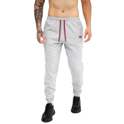 Imagem de kit 2 Calça Moletom Com Bolsos Cintura Com Elástico Coroa e Cordão