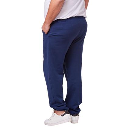 Imagem de Kit 2 Calça Moletom Punho Fit Slim Masculino Plus Size