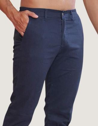 Imagem de Kit 2 Calça Sarja Masculina Calca Masculino Com Lycra Elastano