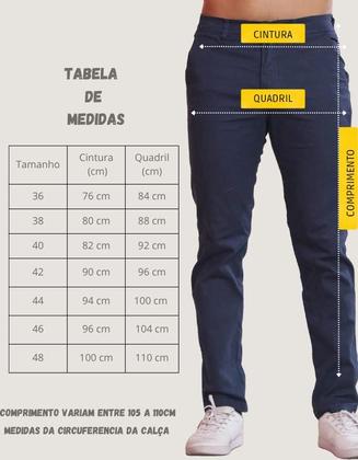 Imagem de Kit 2 Calça Sarja Masculina Calca Masculino Com Lycra Elastano