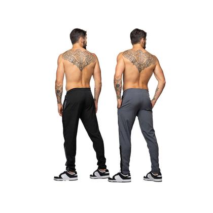 Imagem de Kit 2 Calça Tactel Masculina Soltinha Com Bolso Treino Academia