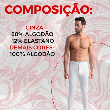 Imagem de Kit 2 Calça Térmica Mash Ceroula Masculina Canelada Inverno