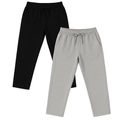 Imagem de Kit 2 Calças de moletom masculina M ao Plus Size flanelada 3 bolsos