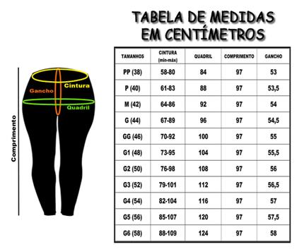 Imagem de Kit 2 Calças Femininas Legging Elástico Lisas Cores Sortidas Suplex PP ao Plus Size