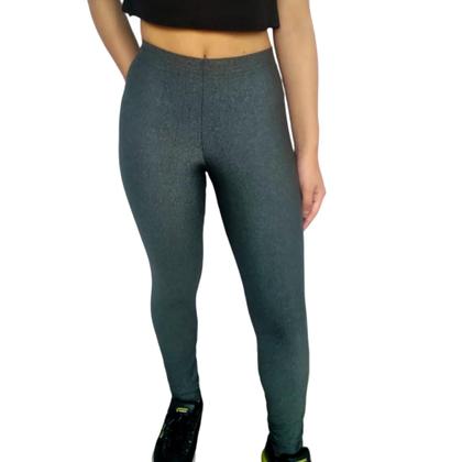 Imagem de Kit 2 Calças Femininas Legging Elástico Lisas Cores Sortidas Suplex PP ao Plus Size