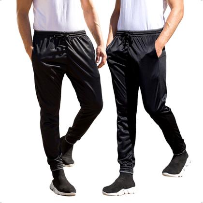 Imagem de Kit 2 Calças Jogger Masculina Skinny Elástico na Barra 101