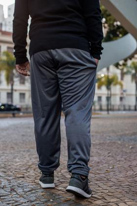 Imagem de KIT 2 Calças  Jogger Plus Size Lisa Masculina Elástico na Barra 106
