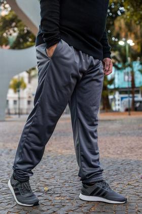 Imagem de KIT 2 Calças  Jogger Plus Size Lisa Masculina Elástico na Barra 106
