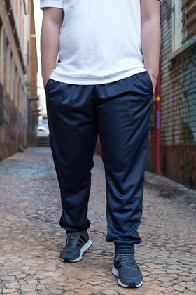 Imagem de KIT 2 Calças  Jogger Plus Size Lisa Masculina Elástico na Barra 106