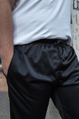 Imagem de KIT 2 Calças  Jogger Plus Size Lisa Masculina Elástico na Barra 106