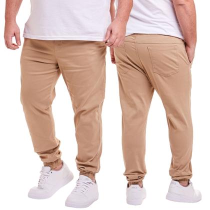 Imagem de Kit 2 Calças Jogger Plus Size Masculina