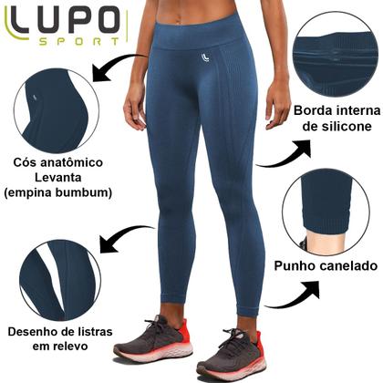 Imagem de Kit 2 Calças Legging Lupo Sport Original Feminina Academia Leguin Legues Fitness Levanta Empina Bumbum