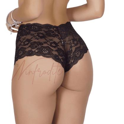 Imagem de Kit 2 Calcinha Caleçon Renda Transparente Lingerie Lindas
