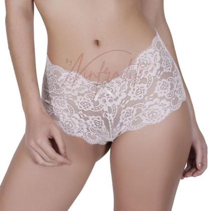 Imagem de Kit 2 Calcinha Caleçon Renda Transparente Lingerie Lindas