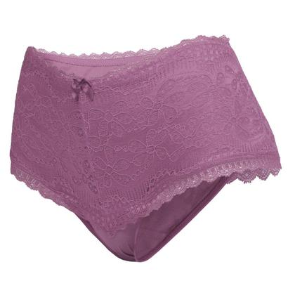 Imagem de kit 2 Calcinha Tanga Caleçon em cotton cós alto rendado Cintura alta conforto Revenda