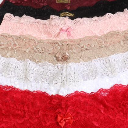 Imagem de kit 2 Calcinha Tanga Caleçon em cotton cós alto rendado Cintura alta conforto Revenda