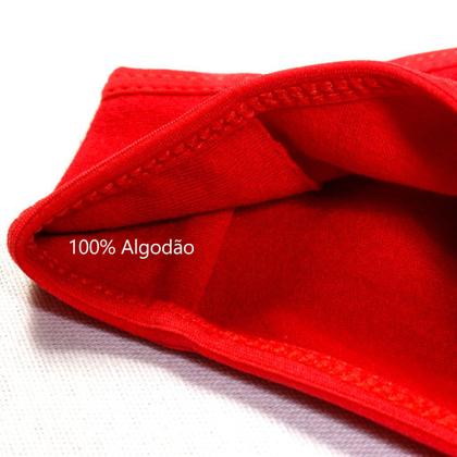 Imagem de kit 2 Calcinha Tanga Caleçon em cotton cós alto rendado Cintura alta conforto Revenda