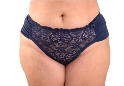 Imagem de Kit 2 calcinhas asa delta renda fio duplo plus size poliamid