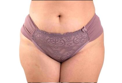 Imagem de Kit 2 calcinhas asa delta renda fio duplo plus size poliamid