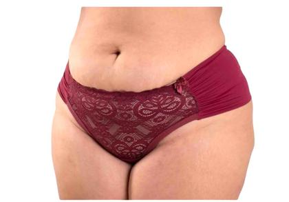 Imagem de Kit 2 calcinhas asa delta renda fio duplo plus size poliamid