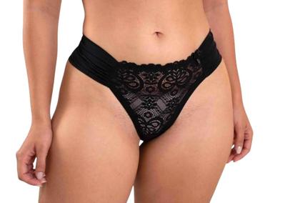 Imagem de Kit 2 calcinhas asa delta renda fio duplo plus size poliamid