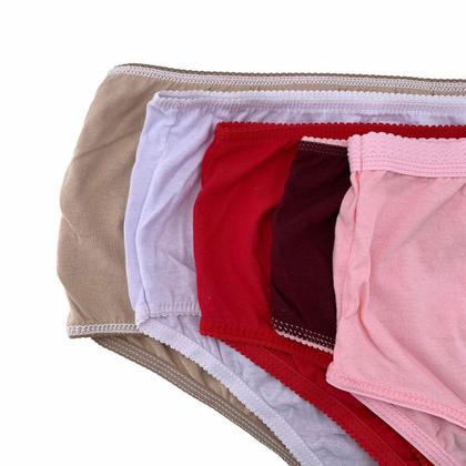 Imagem de Kit 2 Calcinhas Calçolas Senhora cem por cento Algodão Tamanhos do P ao GG