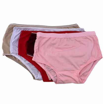 Imagem de Kit 2 Calcinhas Calçolas Senhora cem por cento Algodão Tamanhos do P ao GG