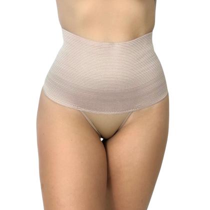 Imagem de Kit 2 Calcinhas Cinta Elastico 17cm Compressão Confortável Modeladora de Cintura Lingerie Funcional