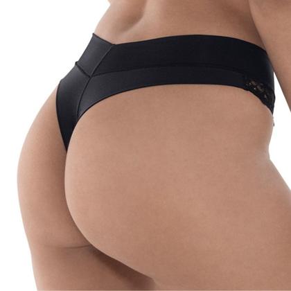 Imagem de Kit 2 Calcinhas Fio Dental Vanille DeMillus Renda Cós Duplo