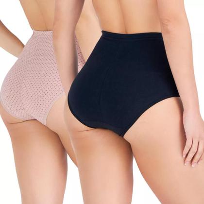 Imagem de Kit 2 Calcinhas Preto/Chocolate Poá Love Secret 42315 Pós Parto
