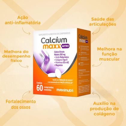 Imagem de Kit 2 Calcium Maxx ARTRO Cálcio Citrato Malato Maxinutri