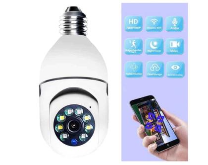 Imagem de Kit 2 Câmera de Segurança Inteligente Wireless para bocal de Lâmpada