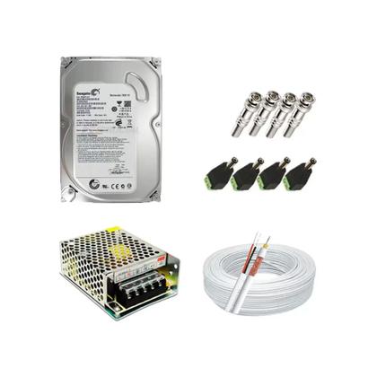 Imagem de kit 2 camera de segurança monitoramento intelbras Completo