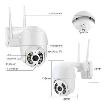 Imagem de kit 2 Câmera Ip Externa Speed Dome Wifi Auto Tracking Ip66 Ptz