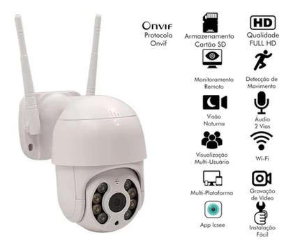 Imagem de kit 2 Câmera Ip Externa Speed Dome Wifi Auto Tracking Ip66 Ptz