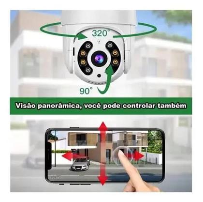 Imagem de Kit 2 Camera Ip externo Wifi + 2 Cartão De Memória Sd 64gb