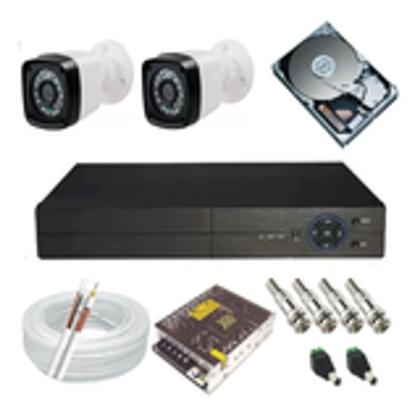 Imagem de Kit 2 Câmeras Infravermelho Dvr 4 Canais C/Hd