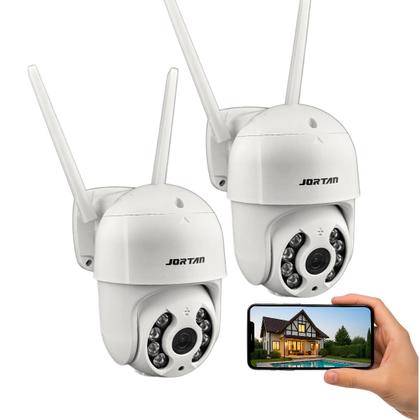 Imagem de Kit 2 Câmeras Jortan Wi-fi Externa Hd Com Visão Noturna